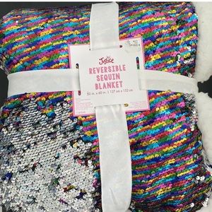 NWT Justice Flip Sequin Blanket - Reversible
